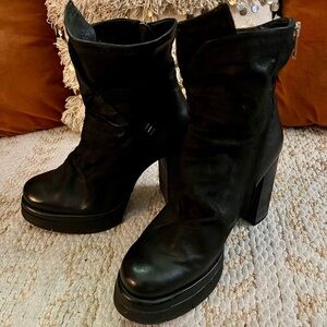 A.S. 98 platform ankle boots.